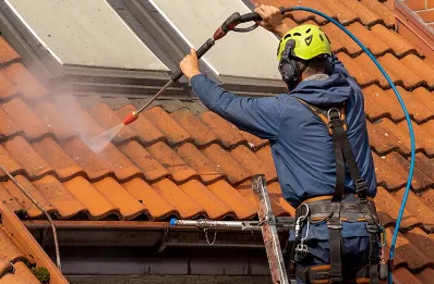 Démoussage et hydrofuge de toiture à Rochette